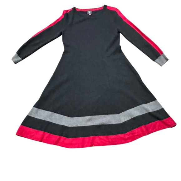 EUC Vince Camuto Dress Charcoal Grey and Hot Pink XS - Picture 1 of 8